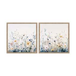 Artko Set of 2 Gentle Morning Light Wildflowers by Irena Orlov Framed Prints - thumbnail 3