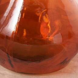 Orange Organic Shaped Glass Vase - thumbnail 3