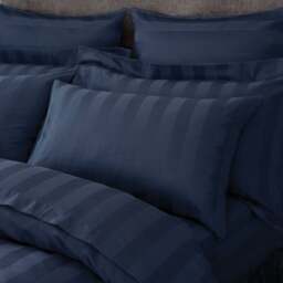 Hotel Stripe 230 Thread Count 100% Cotton Standard Pillowcase Pair