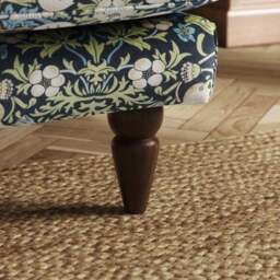 Jolene William Morris Strawberry Thief Print Velvet Snuggle Chair - thumbnail 5