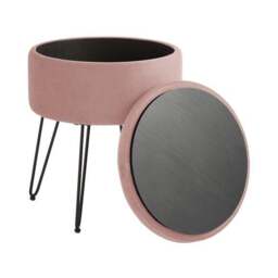 Avery Velvet Storage Footstool - thumbnail 6