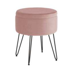 Avery Velvet Storage Footstool - thumbnail 5