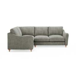 Hattie Tonal Plush Chenille Corner Sofa - thumbnail 2