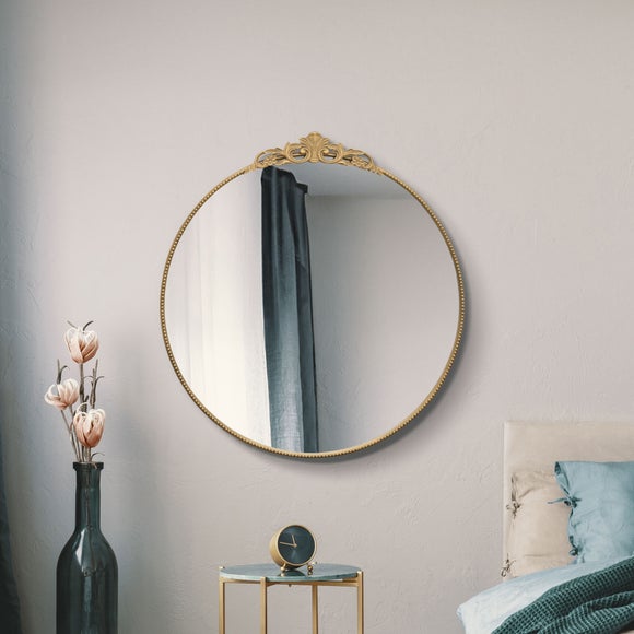Crown Round Wall Mirror - image 1