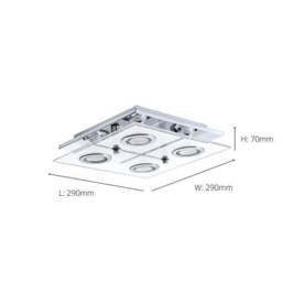 EGLO Cabo 4 Light LED Flush Ceiling Light - thumbnail 3