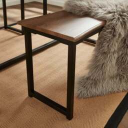 Ronan 4 Seater Wave Edge Dining Table and Bench Set - thumbnail 4