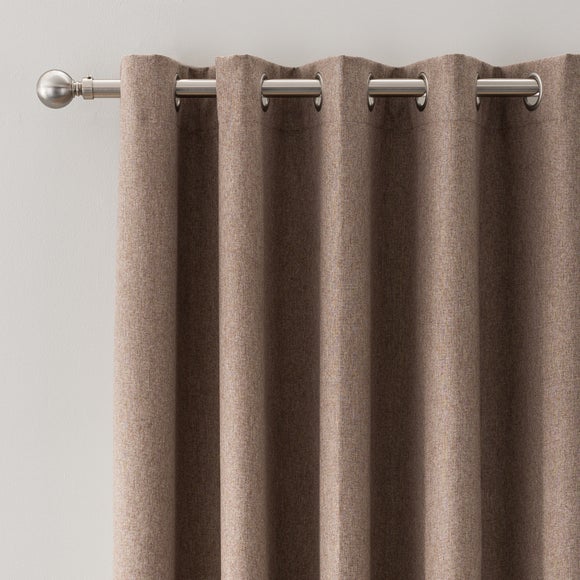 Luna Brushed Blackout Eyelet Door Curtain - image 1