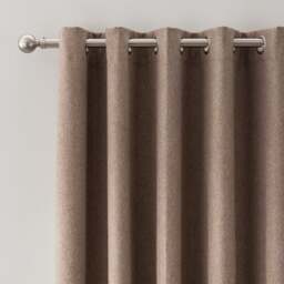 Luna Brushed Blackout Eyelet Door Curtain - thumbnail 1