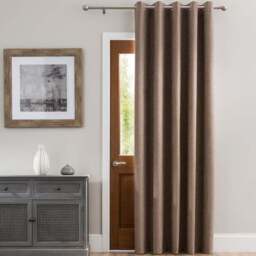 Luna Brushed Blackout Eyelet Door Curtain - thumbnail 2