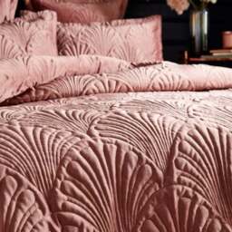 Paoletti Palmeria Embroidered Reversible Duvet Cover & Pillowcase Set - thumbnail 3