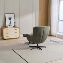 Image Furnishings Isla Swivel Recliner Chair with Footstool - thumbnail 4