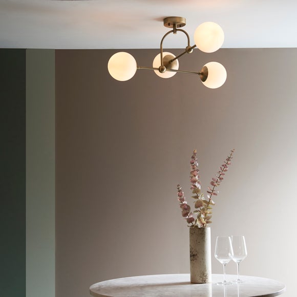 Vogue Newton 4 Light Semi Flush Ceiling Light - image 1