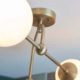 Vogue Newton 4 Light Semi Flush Ceiling Light - thumbnail 3