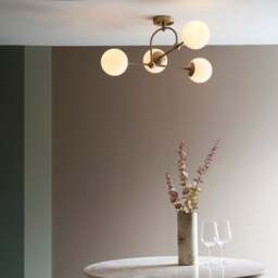 Vogue Newton 4 Light Semi Flush Ceiling Light - thumbnail 1