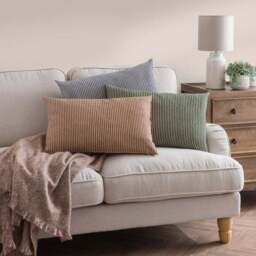 Chenille Striped Rectangular Cushion Cover - thumbnail 6