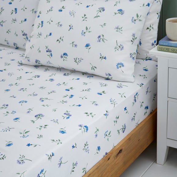Margo Floral 100% Cotton Fitted Sheet - image 1