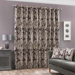 Zen Jacquard Eyelet Curtains - thumbnail 4