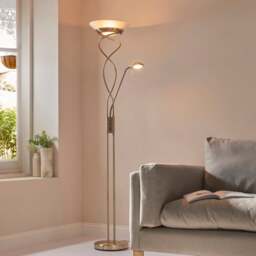 Vogue Lukas Uplighter Mother & Child Metal Floor Lamp