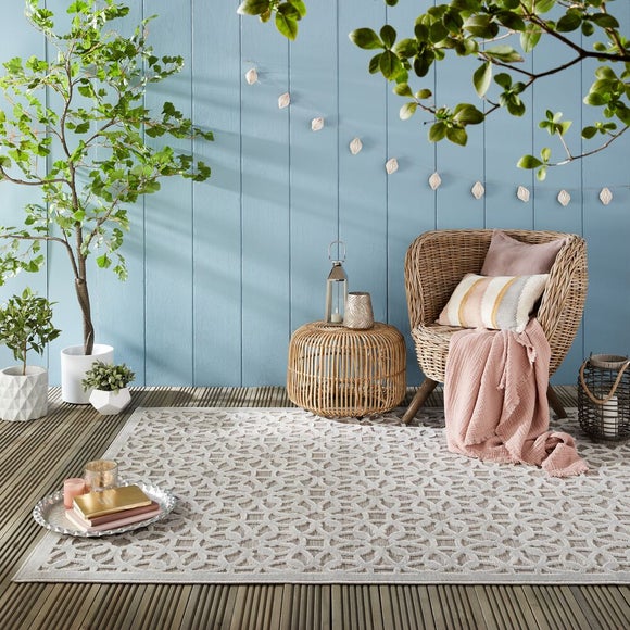 Argento Textured Indoor Outdoor Rug - image 1