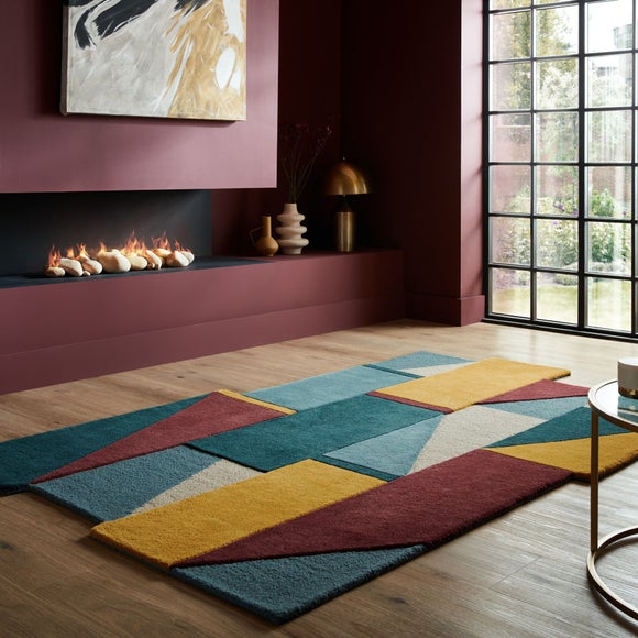 Shuffle Shaped Wool Rug - image 1