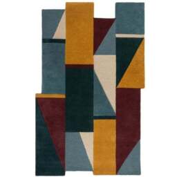 Shuffle Shaped Wool Rug - thumbnail 5