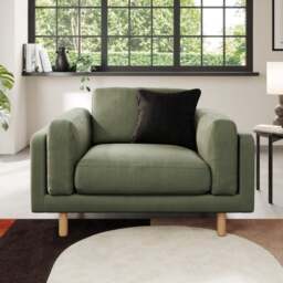 Newton Matte Plush Velvet Snuggle Chair - thumbnail 1
