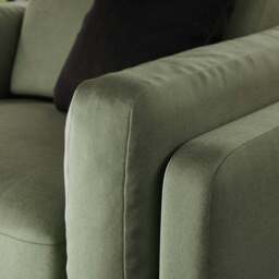 Newton Matte Plush Velvet Snuggle Chair - thumbnail 4