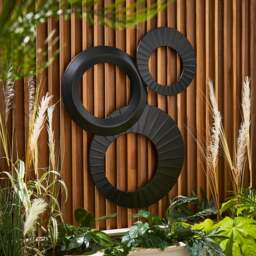Amazonica Circles Indoor Outdoor Metal Wall Art - thumbnail 1