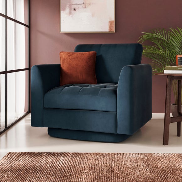 Max Velvet Swivel Chair - image 1