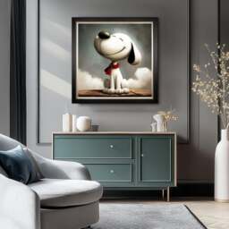 Cedar & Sage Happiness Is Framed Canvas