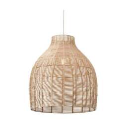 Caswell Rattan Cloche Easy Fit Pendant Shade - thumbnail 4