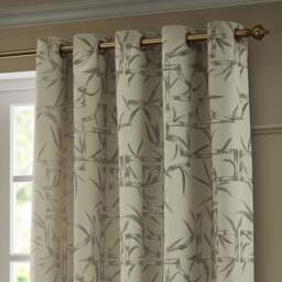 Paoletti Bamboo Eyelet Curtains - thumbnail 1