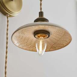 Churchgate Fawsley Fern Industrial Plug In Wall Light - thumbnail 3
