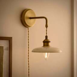 Churchgate Fawsley Fern Industrial Plug In Wall Light - thumbnail 2