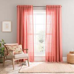 Touch of Linen Unlined Tab Top Curtains - thumbnail 2
