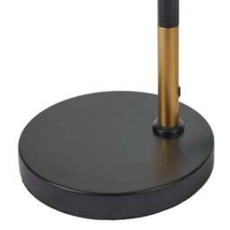 Wanda White Orb and Black Metal Table Lamp - thumbnail 5