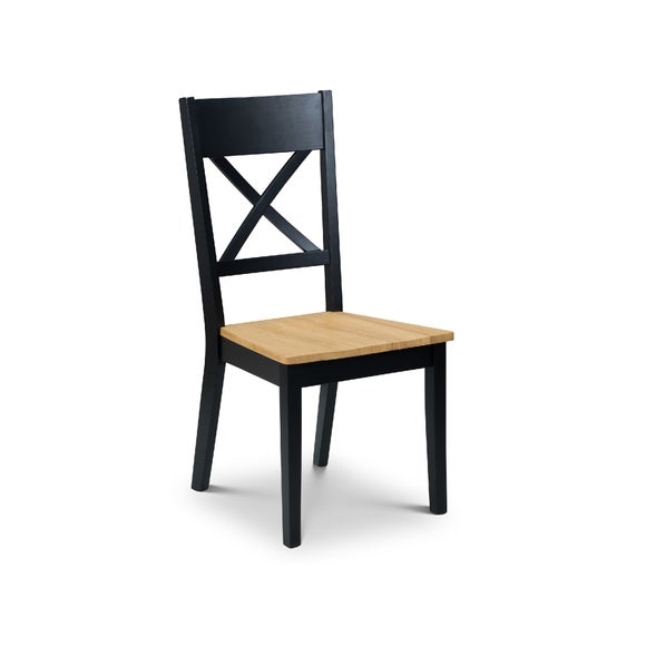 Hockley Set of 2 Dining Chairs, Black - image 1
