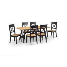 Hockley Set of 2 Dining Chairs, Black - thumbnail 3
