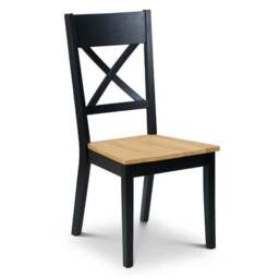 Hockley Set of 2 Dining Chairs, Black - thumbnail 4