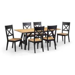 Hockley Set of 2 Dining Chairs, Black - thumbnail 6