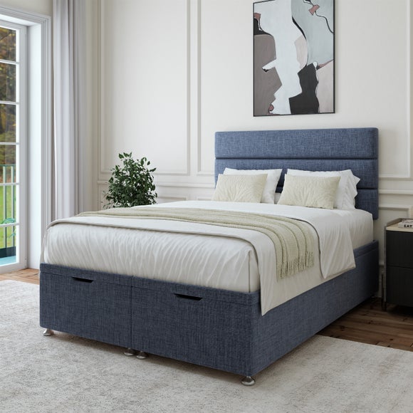 Woven Fabric End of Bed Ottoman Base - image 1