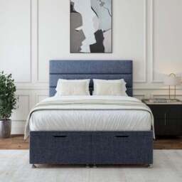 Woven Fabric End of Bed Ottoman Base - thumbnail 2