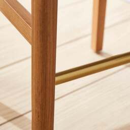 Delilah Bar Stool, Velvet - thumbnail 4