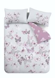 Catherine Lansfield Scatter Butterfly Heather Duvet Cover and Pillowcase Set - thumbnail 5