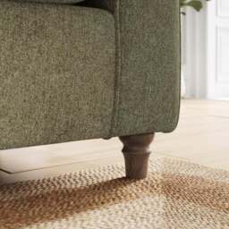 Flori Soft Chenille 3 Seater Sofa - thumbnail 4