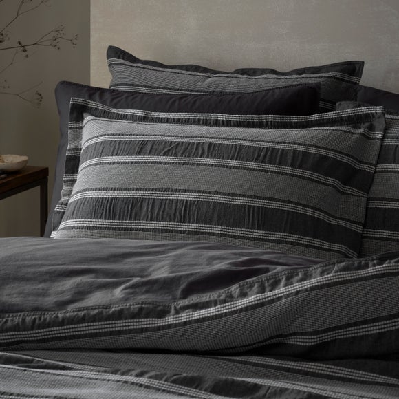 Combe Stripe 100% Organic Cotton Oxford Pillowcase - image 1