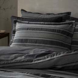 Combe Stripe 100% Organic Cotton Oxford Pillowcase - thumbnail 1