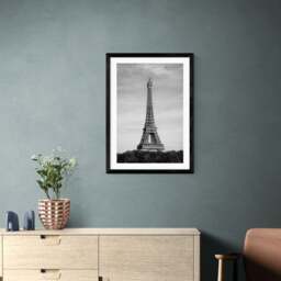 East End Prints Eiffel Tower, Pairs (Monochrome) I Print by 1x Gallery - thumbnail 1