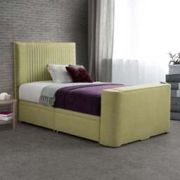 Sweet Dreams Venice Vertical Pleated Side Lift Ottoman TV Bed - thumbnail 2