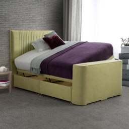 Sweet Dreams Venice Vertical Pleated Side Lift Ottoman TV Bed - thumbnail 3